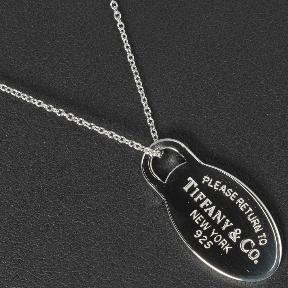 Tiffany Co to Oval Necklace Sterling Silver